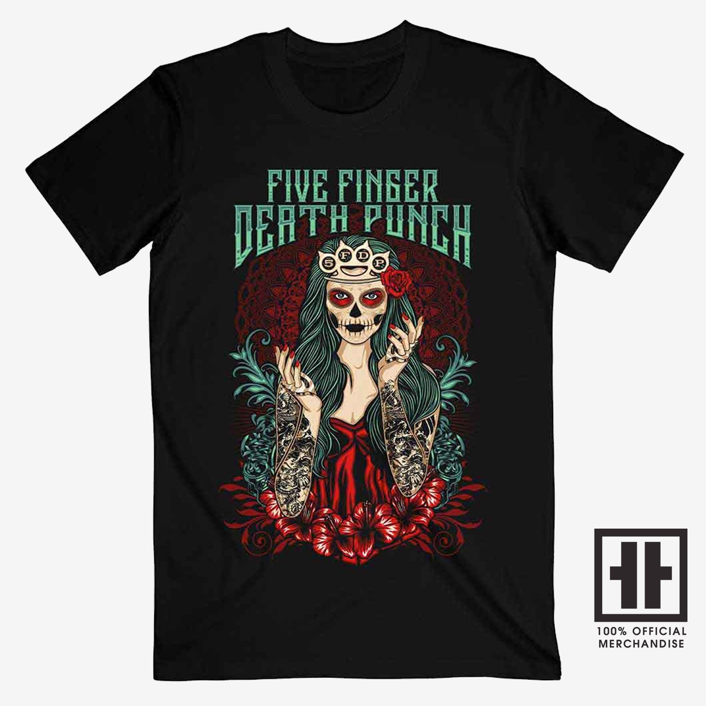 Five Finger Death Punch (FFDP) Unisex T-Shirt: Lady Muerta