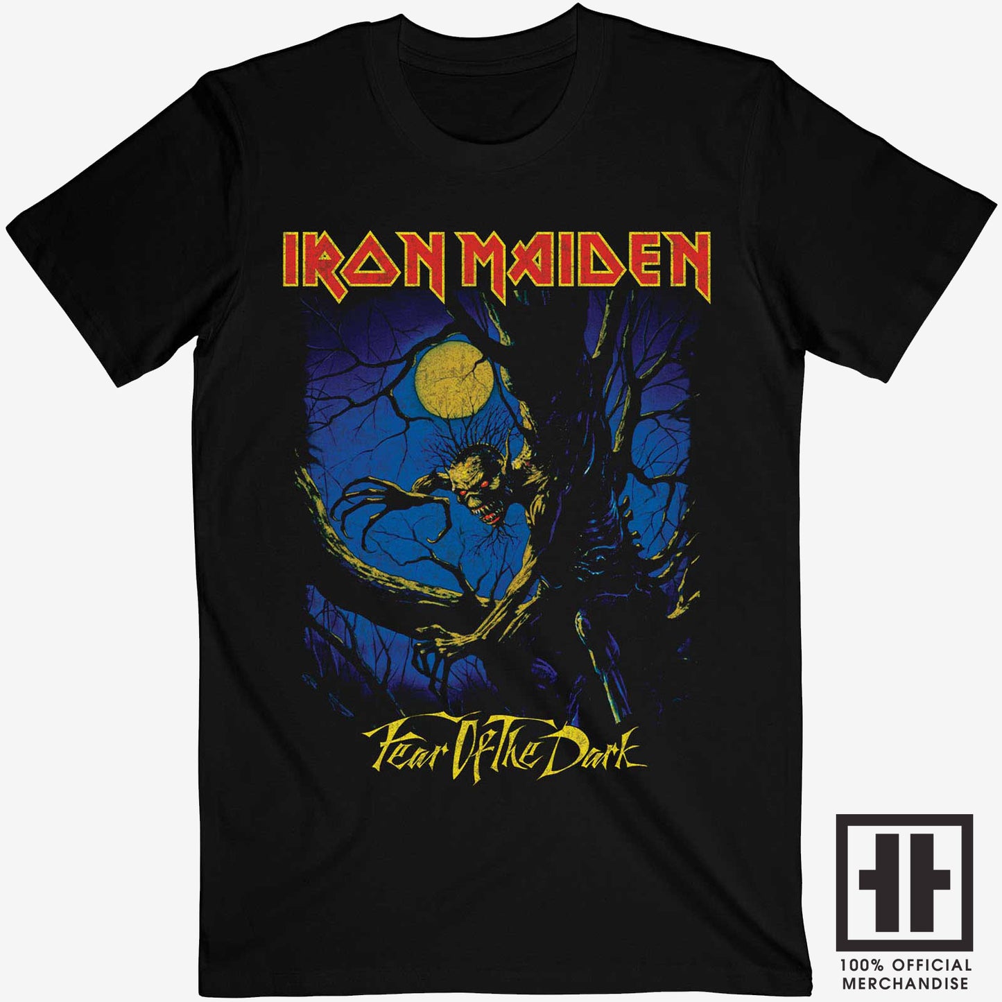 Iron Maiden Unisex T-Shirt: Fear Of The Dark (Tree Sprite)