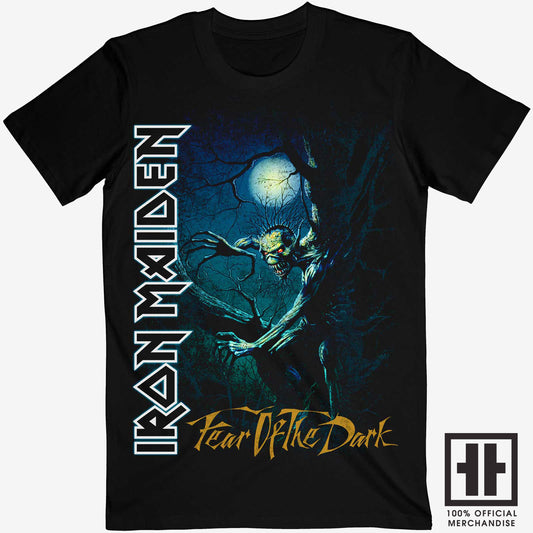 Iron Maiden Unisex T-Shirt: Fear Of The Dark (Moonlight)