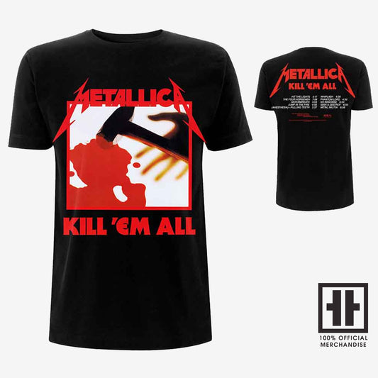 Metallica Unisex T-Shirt: Kill 'Em All (Tracks)