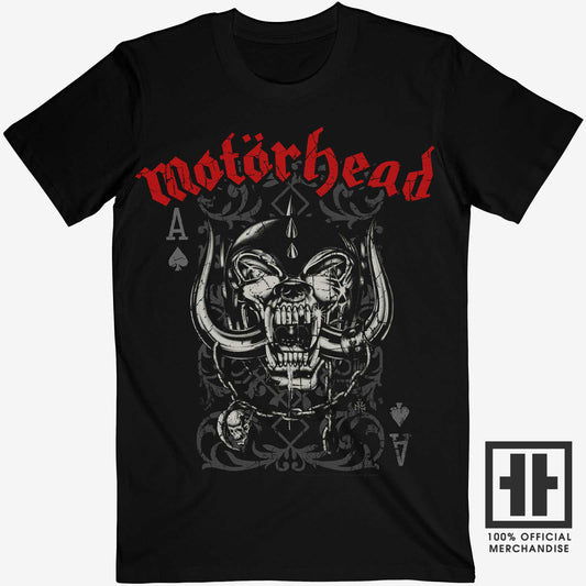 Motorhead Unisex T-Shirt: Ace Of Spades (Card)