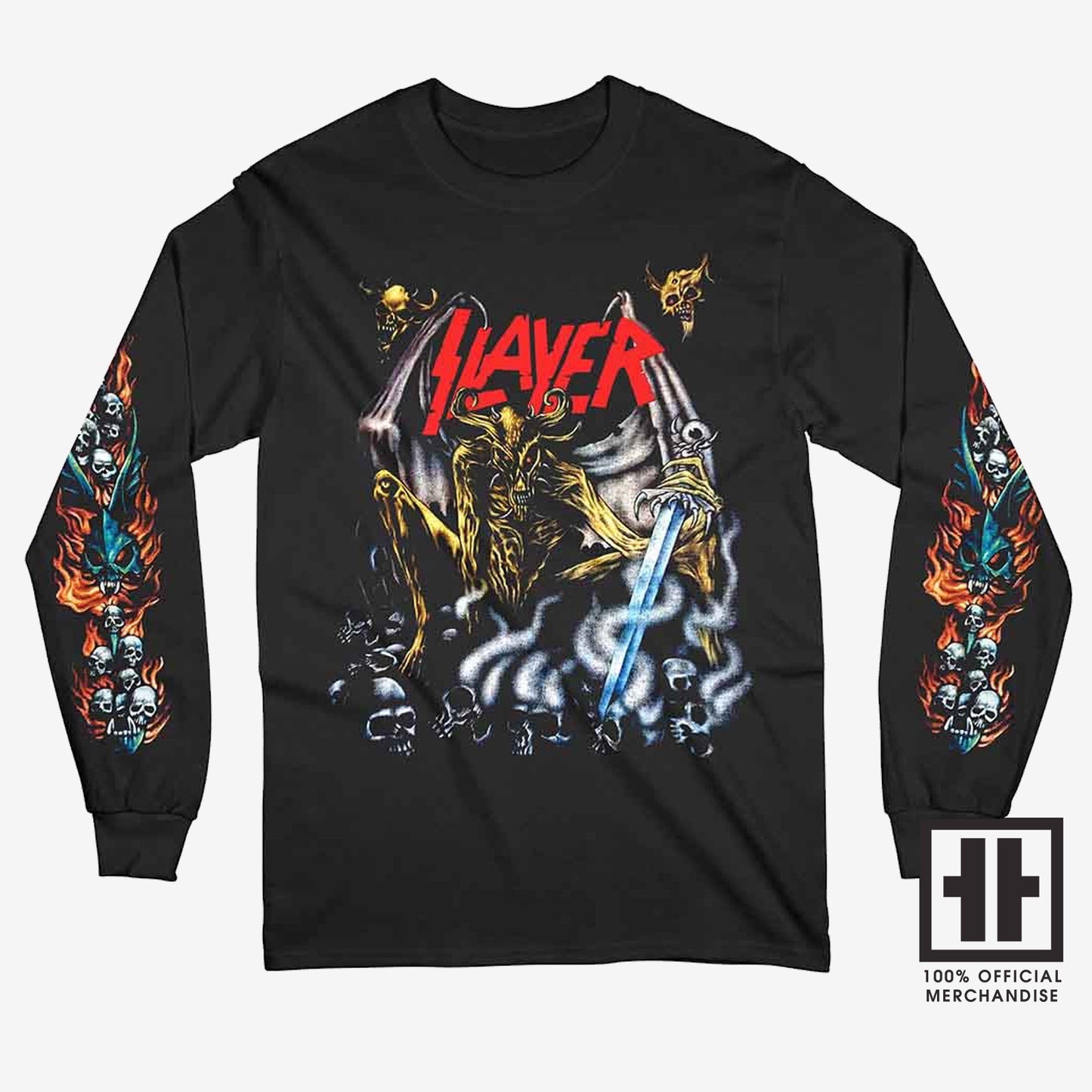 Slayer Unisex Long Sleeve T-Shirt: Airbrush Demon