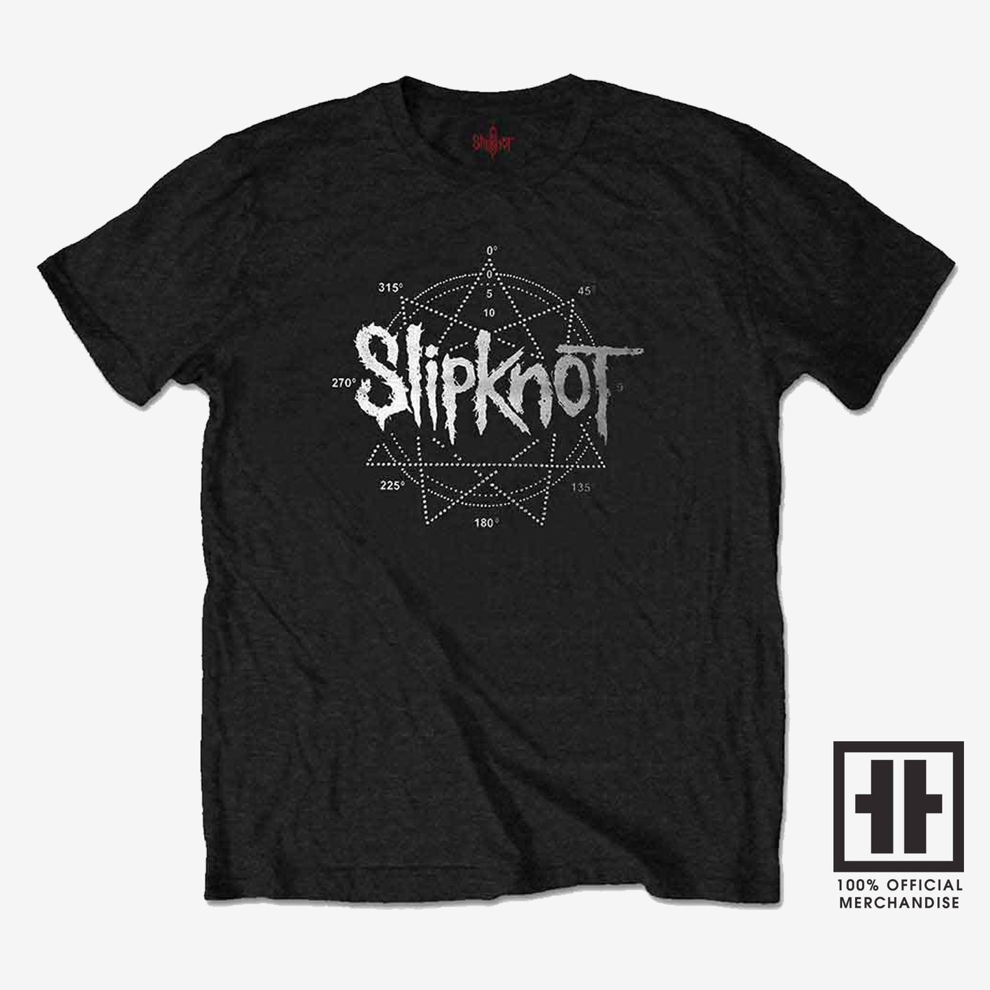 Slipknot Unisex T-Shirt: Logo Star (Embellished)